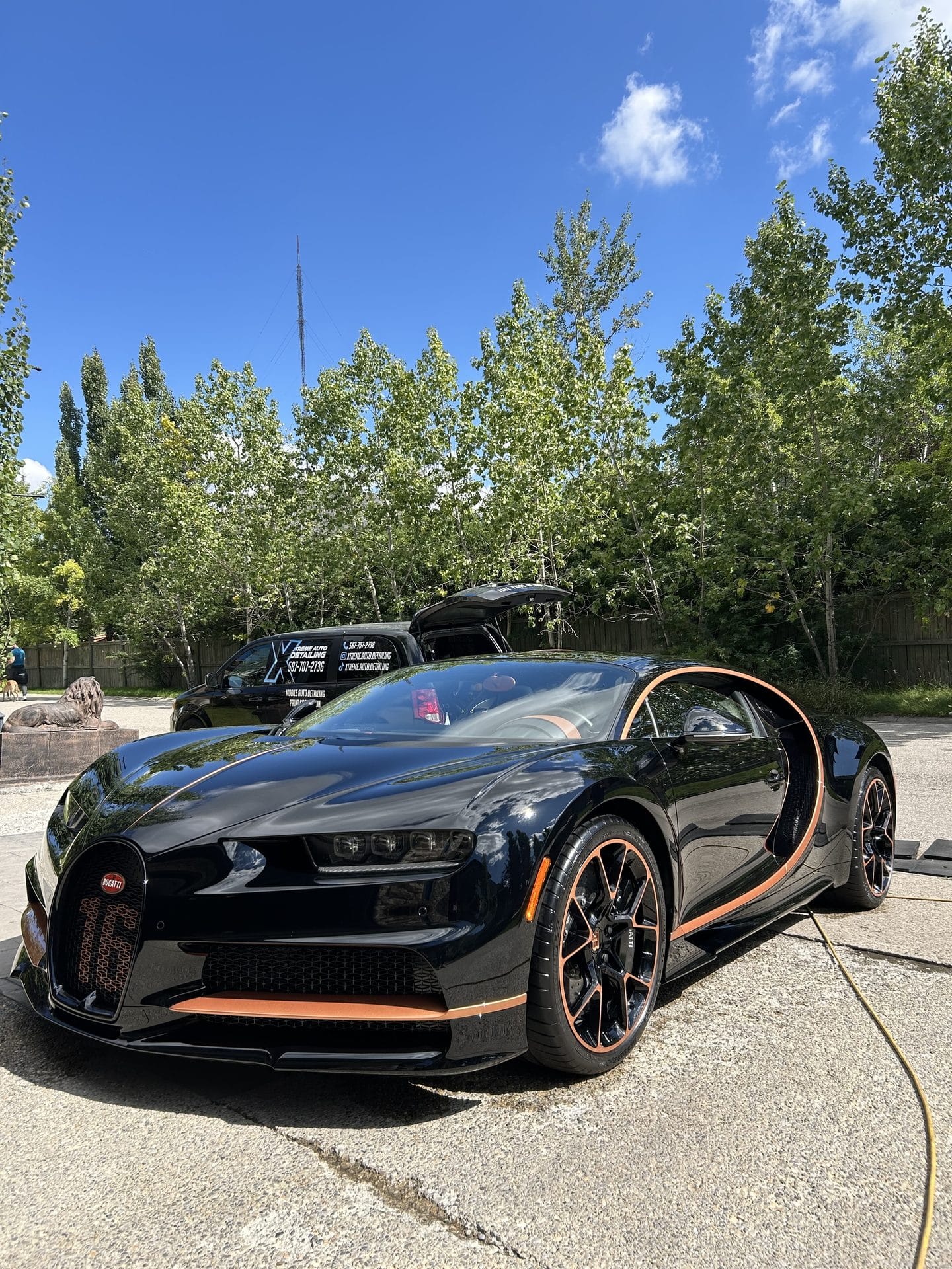 Bugatti Chiron detailed by Xtreme Auto Detailing Calgary